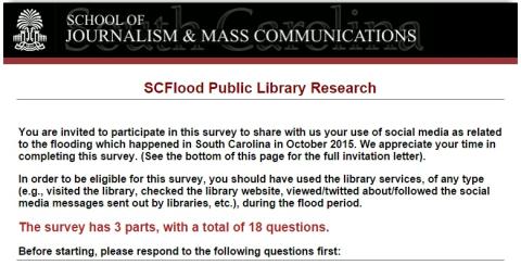 sc public library flood survey graphic