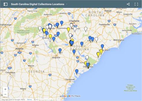 sc digital collections map
