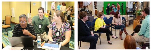 Professionals collaborate during an ILEAD workshop.