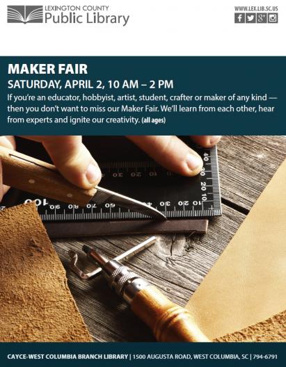 Lexington Library to Host Maker Fair