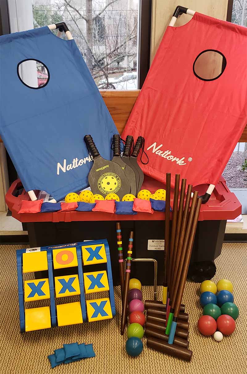 Selection of outdoor games
