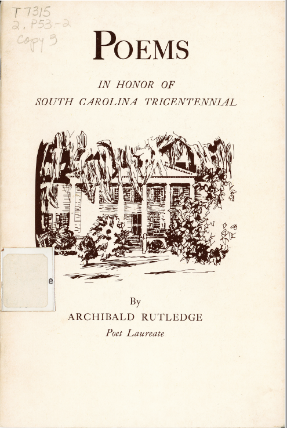 Cover of Poems: In Honor of South Carolina Tricentennial