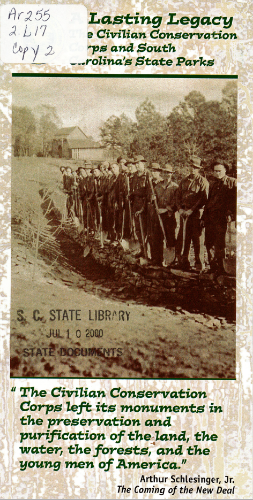 Cover of A Lasting Legacy: The Civilian Conservation Corps and South Carolina’s State Parks
