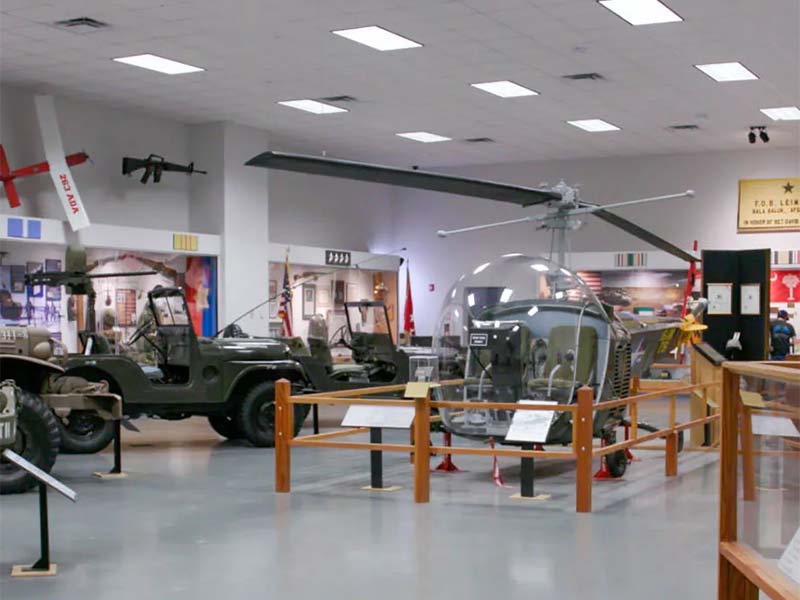 A helicopter in the SC Military Museum.