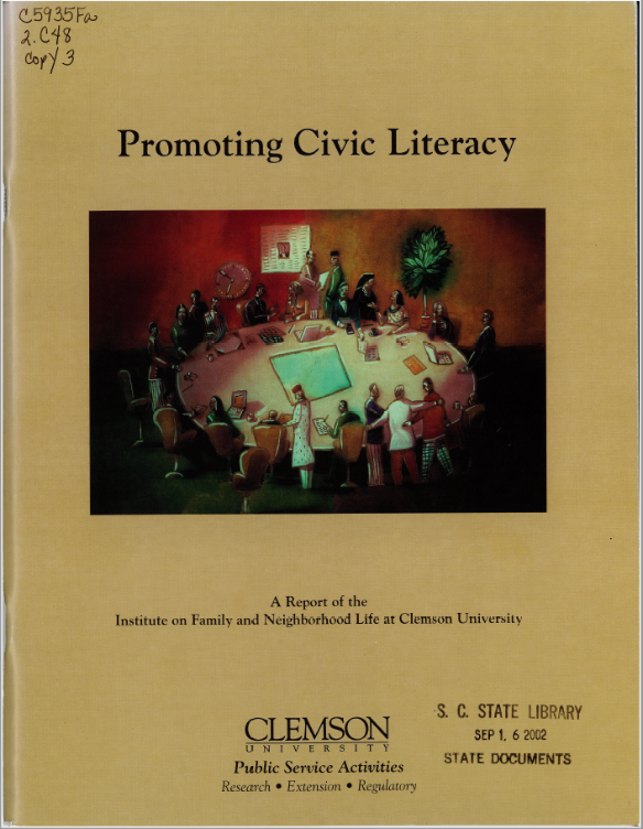 Cover of Promoting Civic Literacy