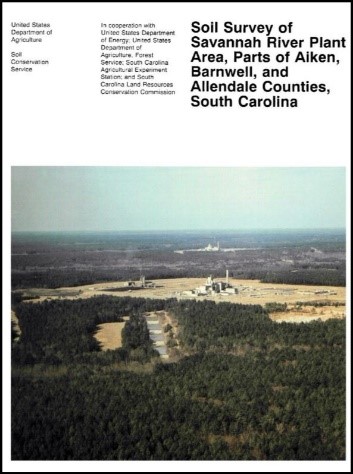 Cover of Soil survey of Savannah River Plant Area, parts of Aiken, Barnwell, and Allendale counties, South Carolina