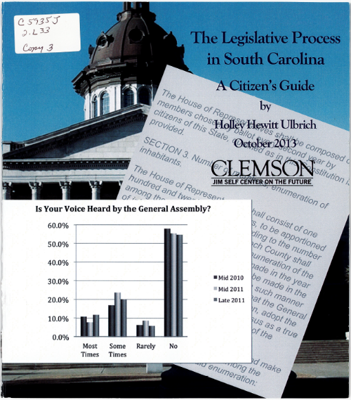 Cover of The Legislative Process in South Carolina: A Citizen’s Guide