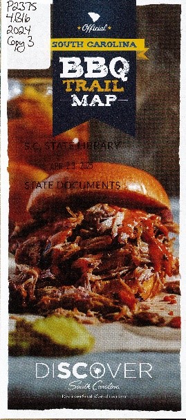 Cover of Official South Carolina BBQ Trail Map.