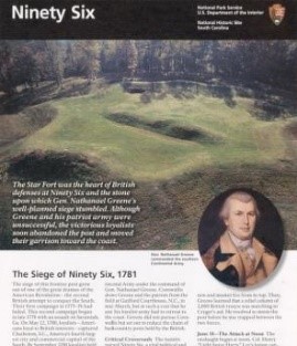 Image of Ninety Six National Historic Site, South Carolina map.