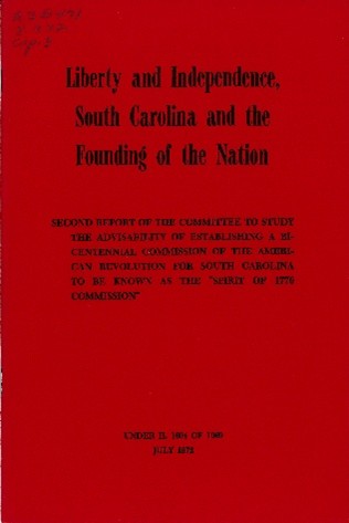 Cover of Liberty and Independence, South Carolina and the Founding of the Nation.