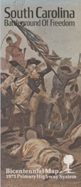 Cover of South Carolina Battleground of Freedom Bicentennial Map.
