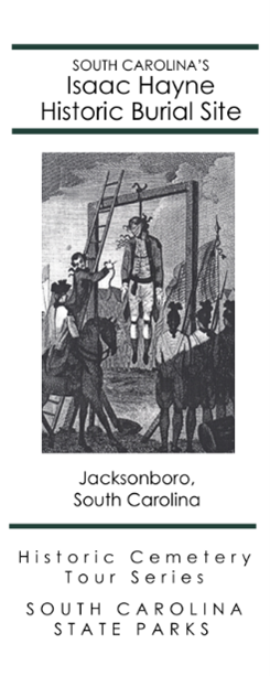 Cover of South Carolina’s Isaac Hayne Historic Burial Site.