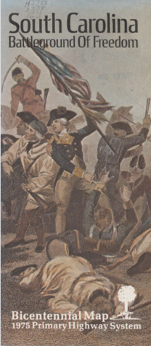 Cover of South Carolina Battleground of Freedom Bicentennial Map.