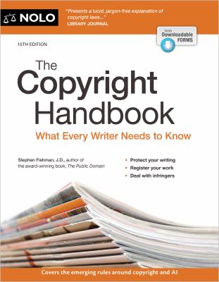 Cover of The copyright handbook : what every writer needs to know.
