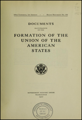Cover of Documents Illustrative of the Formation of the Union of the American States.