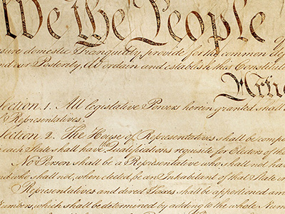 Image of the Constitution of the United States of America.