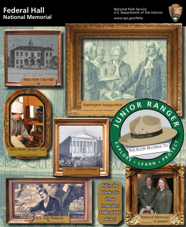 Cover of Federal Hall National Memorial Junior Park Ranger Guide.