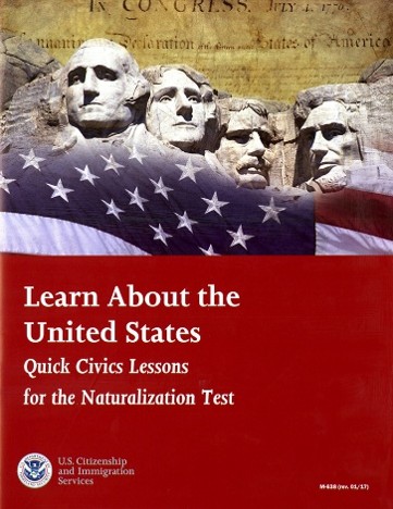 Cover of Learn about the United States: Quick Civics Lessons for the Naturalization Test.