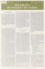Image of document The Life of a Revolutionary War Soldier: Simon Fobes Goes to War.