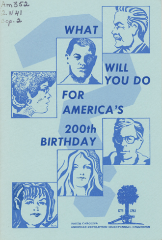 Cover of What Will You Do for America's 200th Birthday?.