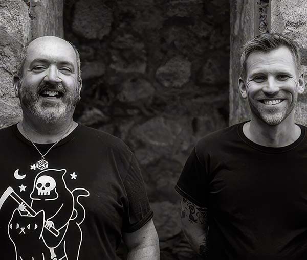 Photo of Charlie Mewshaw and Michael G. Williams of Arcane Carolinas.
