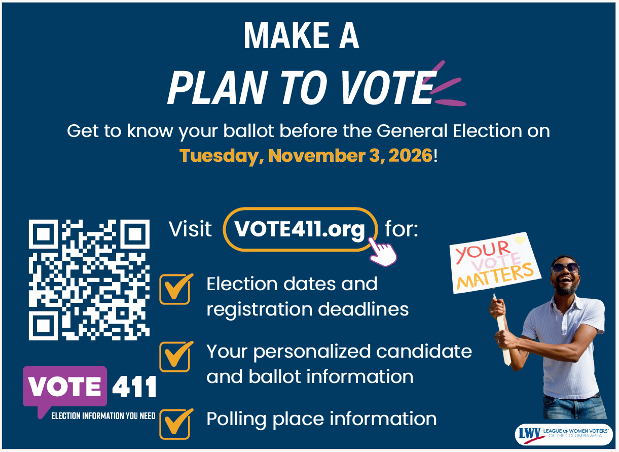Make a plan to vote graphic.