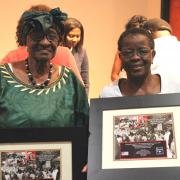 Louise Brown (left) and Vera Smalls Singleton (right) particpants of 1969 Charleston Hospital Workers Strike