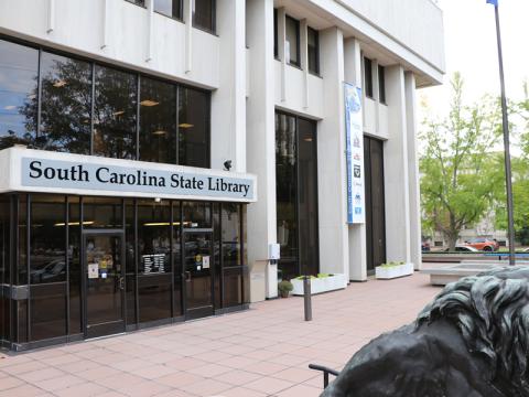 Front entrance of the South Carolina State Library