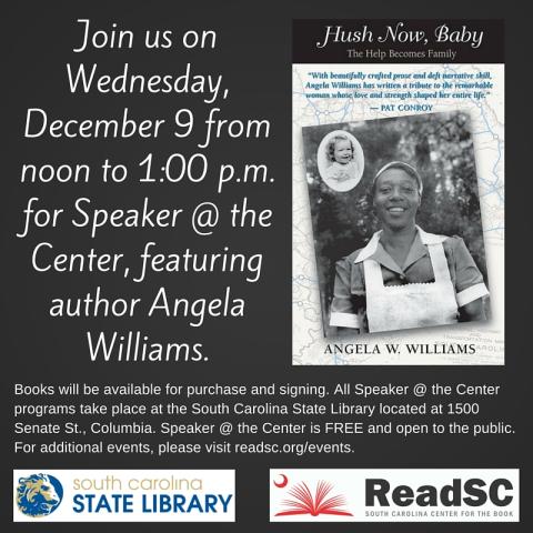 Angela Williams speaker @ the Center graphic