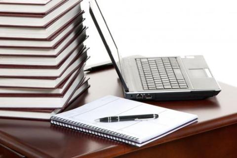 computer on desk