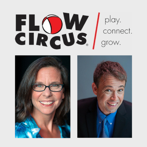 flow circus logo with photos