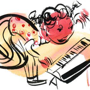 brian pinckney artwork titled keyboard girl