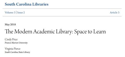 The Modern Academic Library: Space to Learn