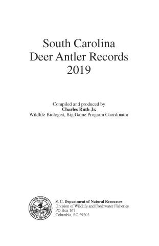 cover of DNR's deer antler records publication