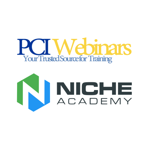 PCI Webinars and Niche Academy logos