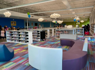 Interior of Orangeburg County library.