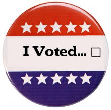 i voted button