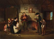 Francis William Edmonds' 1854 painting, "Taking the Census"