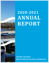 The cover of the 2020-2021 Annual Report from the South Carolina Rural Infrastructure Authority