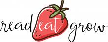 read eat grow logo with red strawberry