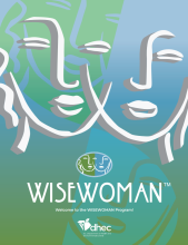 Cover of the Wisewoman booklet from DHEC showes and illustration of two women's faces. 