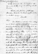 A historic document written in cursive. 