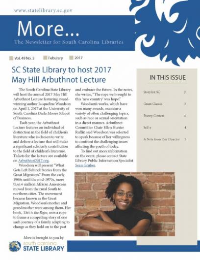 February 2017 MORE Newsletter cover image