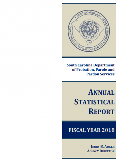 South Carolina Department of Probation, Parole of Pardon Services annual publication, Annual Statistical Report cover image