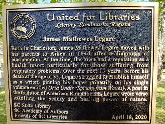 United for Libraries Literary Landmark Register plaque