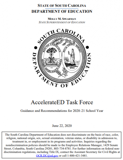 cover image of Guidance and Recommendations for 2020-21 School Year